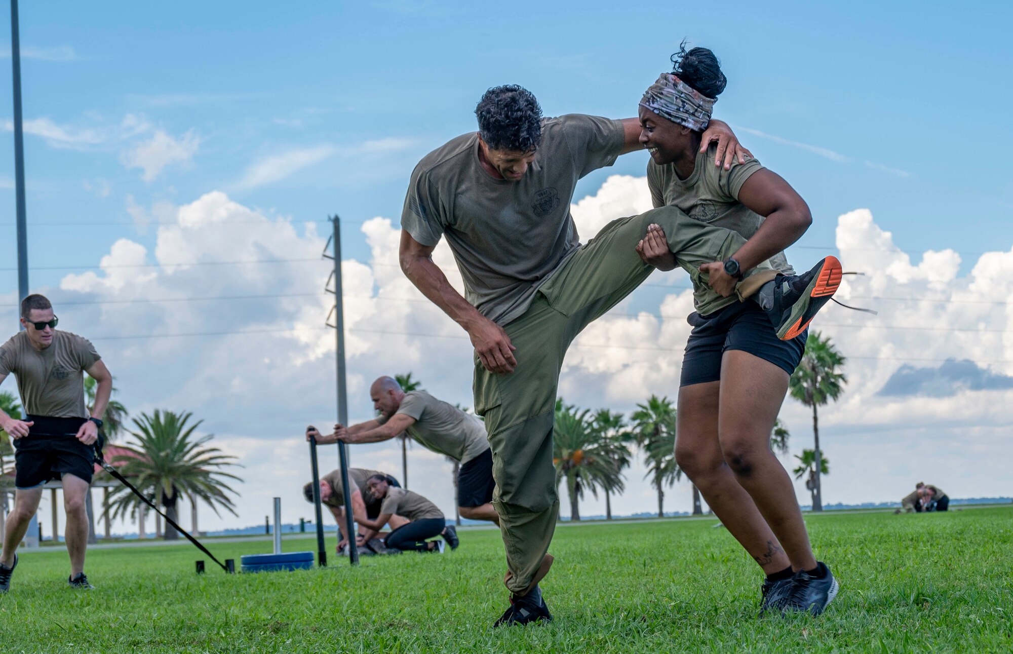 308th Rescue Squadron Sept. 11 work out