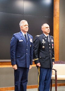 Family, friends and colleagues gathered at the Illinois Military Academy's auditorium Sept. 17, to celebrate the career of Col. Daniel Reichen and wish him well in future endeavors.