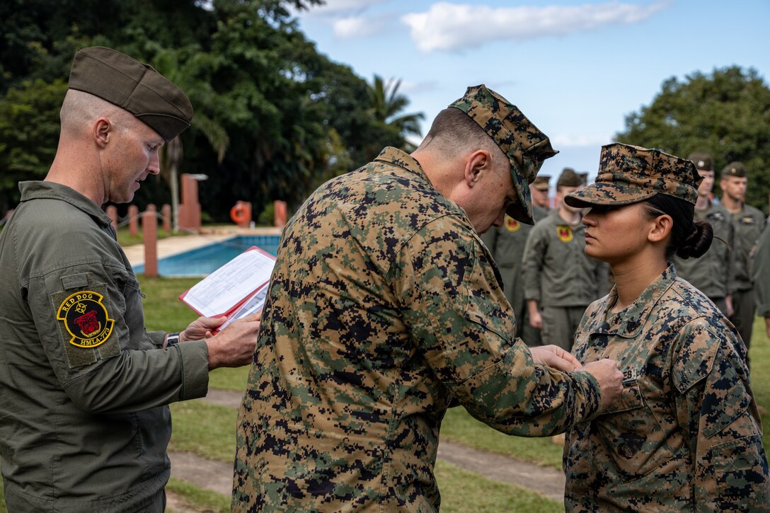 UNITAS 2022: U.S. Marines with Marine Light Attack Helicopter Squadron (HMLA) 773, are Commemorated for Their Efforts During Exercise UNITAS LXIII