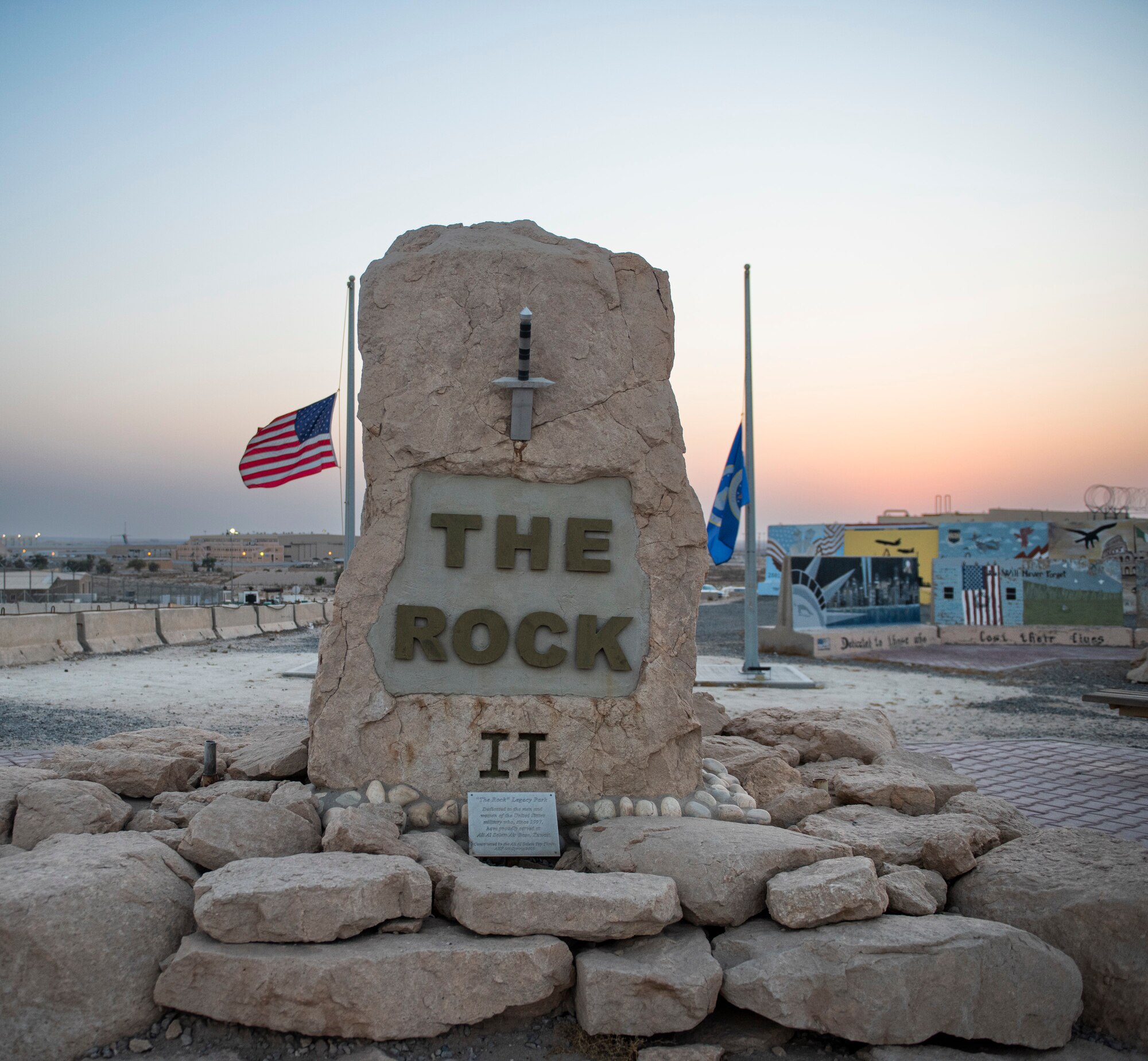 The 386 Air Expeditionary Wing had hundreds of members march throughout over a 24-hour period at Ali Al Salem Air Base, Kuwaiti, 11 Sept. 2022 in remembrance of those lost on Sept. 11, 2001. The base held two events to pay tribute to Patriot Day. (U.S. Air Force photo by Senior Master Sgt. David Salanitri)