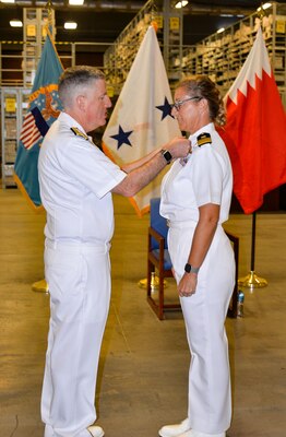 DLA Distribution Bahrain commander promoted to captain