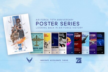 A graphic showing a group of posters.