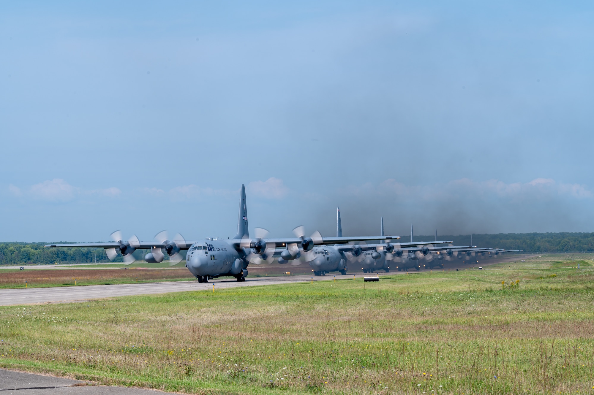 The 757th Airlift Squadron held their annual TAC week, a condensed week of flight training highlighted by a six-aircraft formation flight.