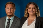 (left to right) Dan Bysina, NSWC PCD Quickstrike Extended Range Integrated Logistics Support manager, and Allie Williams, NSWC PCD Diving and Life Support Information Display Systems project manager, are selected to participate in the Naval Sea Systems Command (NAVSEA) Journey Level Leaders (JLL) Program for Fiscal Year 2023 (FY23). The JLL Program is NAVSEA’s premiere mid-level leadership development program with the goal to improve enterprise mission success by selecting and increasing the effectiveness of qualified professionals, or “leaders”, through participation in a special leadership course and hands‐on learning experiences. (U.S. Navy photos by Anthony Powers)