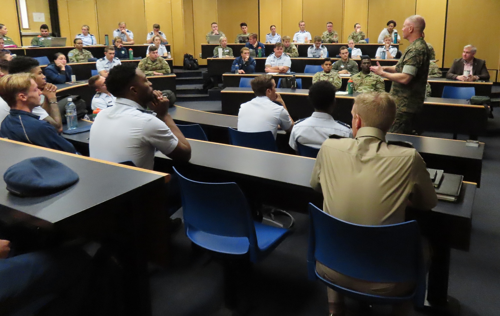 USSPACECOM CSEL briefs Air Force Academy Cadets