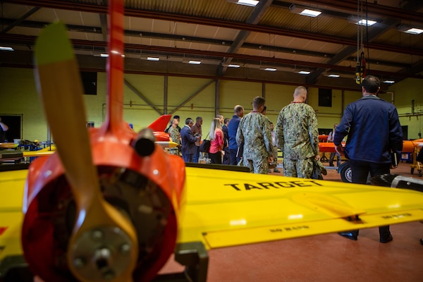 U.S. and U.K. government and military leaders visit the QinetiQ Rangehead facility, Sept. 7, 2022, prior to a demonstration during Exercise Atlantic Thunder 2022 in the Hebrides Islands, Scotland.