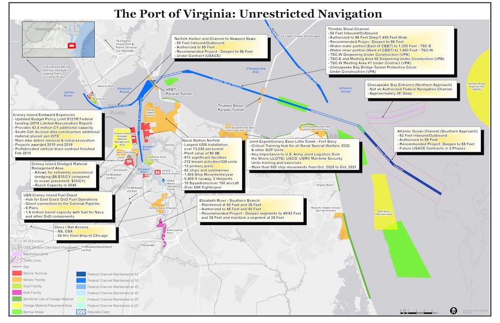 Norfolk Harbor and Channels Deepening Project graphic