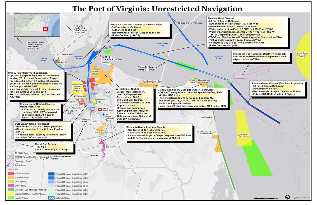 Norfolk Harbor and Channels Deepening Project graphic