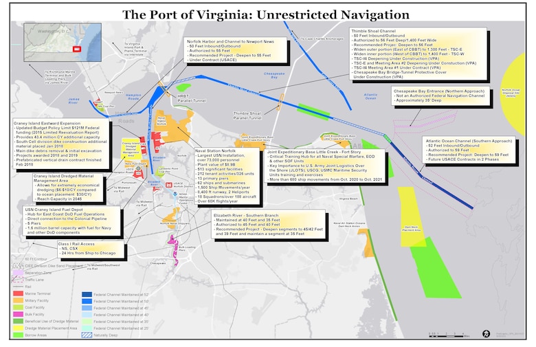 Norfolk Harbor and Channels Deepening Project graphic