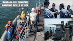 220922-N-NO146-2001 MANAMA, Bahrain (Sept. 22, 2022) Graphic image depicting a training event between Sailors assigned to patrol coastal ship USS Chinook (PC 9) and members of the Royal Bahrain Naval Force, Sept. 20, in the Arabian Gulf.