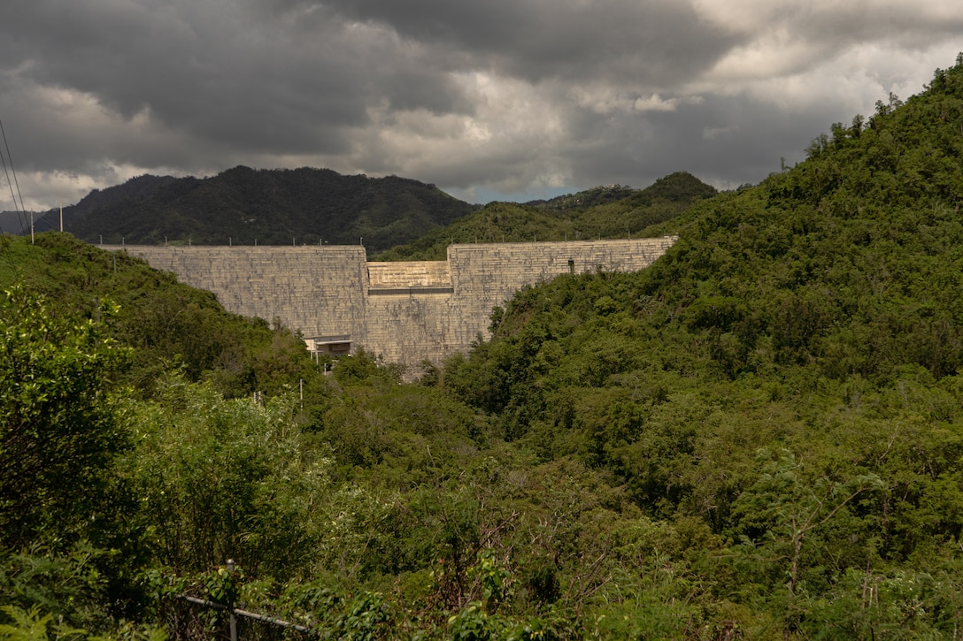 The Portugues Dam, Puerto Rico; according to the National Hurricane Center, the island was inundated by large amounts of rainfall, anywhere from 12 to 30 inches of rain.