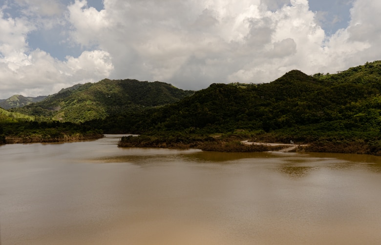 The Portugues Dam, Puerto Rico; according to the National Hurricane Center, the island was inundated by large amounts of rainfall, anywhere from 12 to 30 inches of rain.