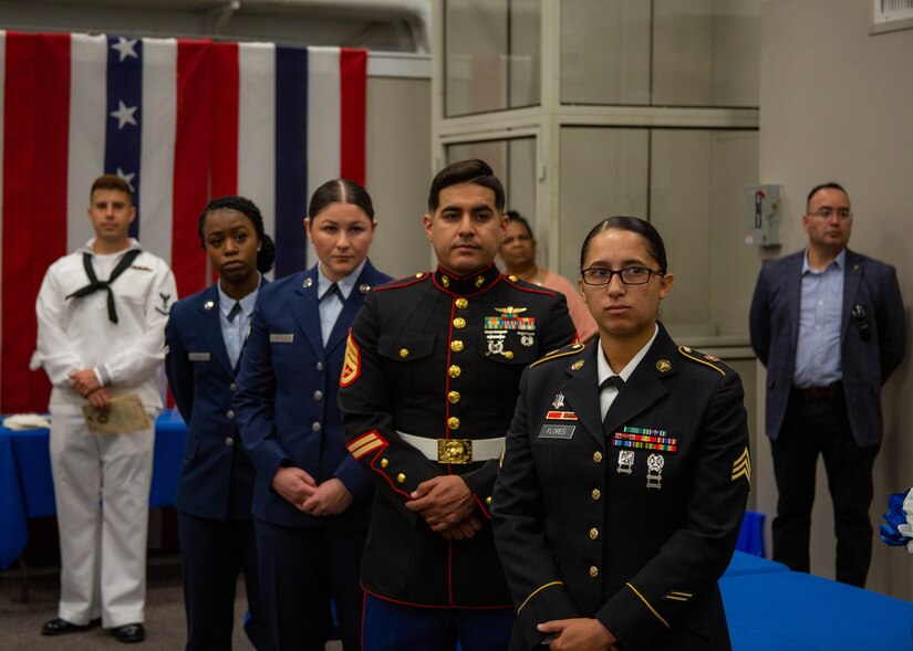 In honor of Gold Star Mother’s and Family Day, service members from multiple branches attended a ceremony demonstrating respect to the fallen soldiers and their families held at Joint Base San Antonio-Fort Sam Houston, Texas, September 25, 2022. Gold Star Mother’s and Family Day honors the mothers, fathers, and families of fallen military service members. It provides an opportunity for us as a nation to pay tribute to their sacrifices and support those who remain behind. (U.S. Army Photo by Spc. Gianna Elle Sulger)