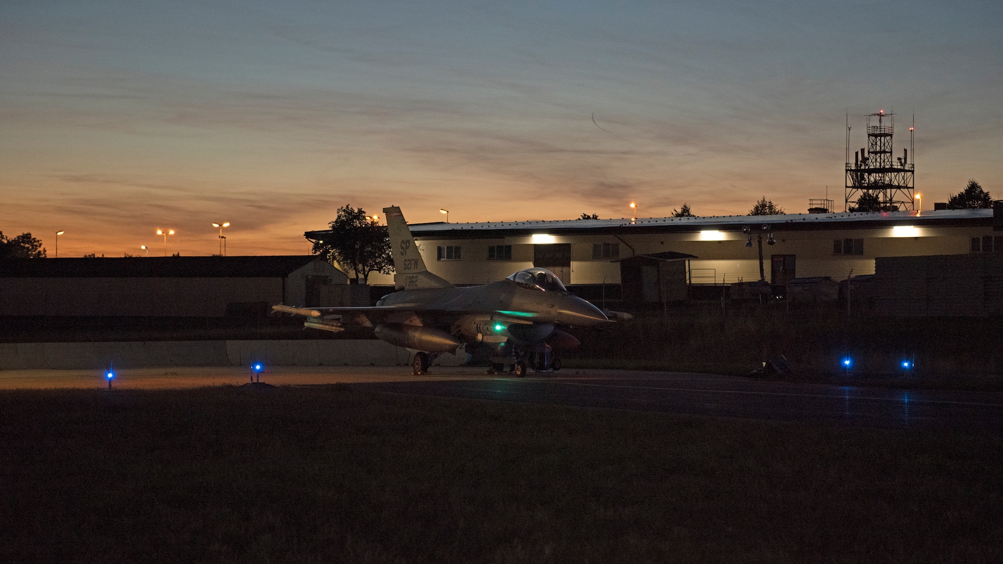 An aircraft about to launch.