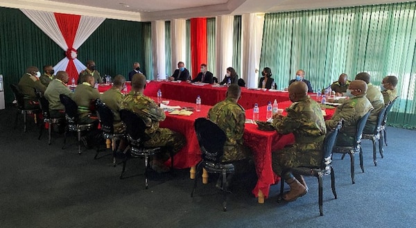 U.S. delegation briefed the Botswana Defense Force Research and Development Office on ERDC capabilities.