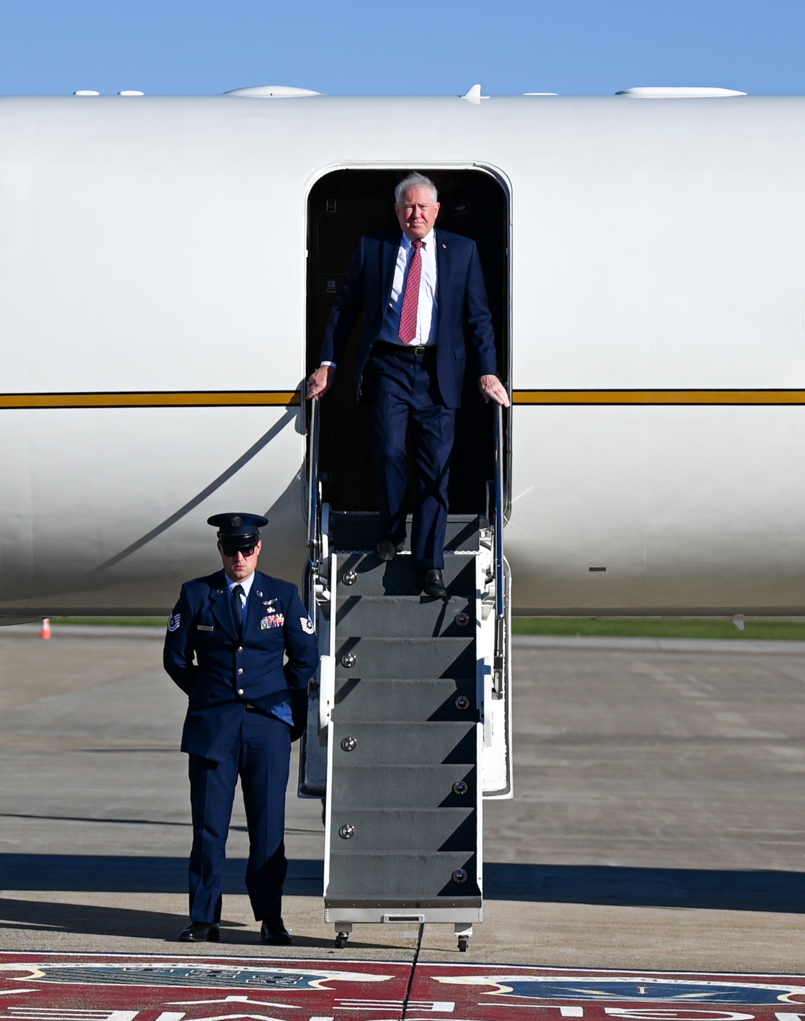 SECAF visits Joint Base Langley-Eustis.