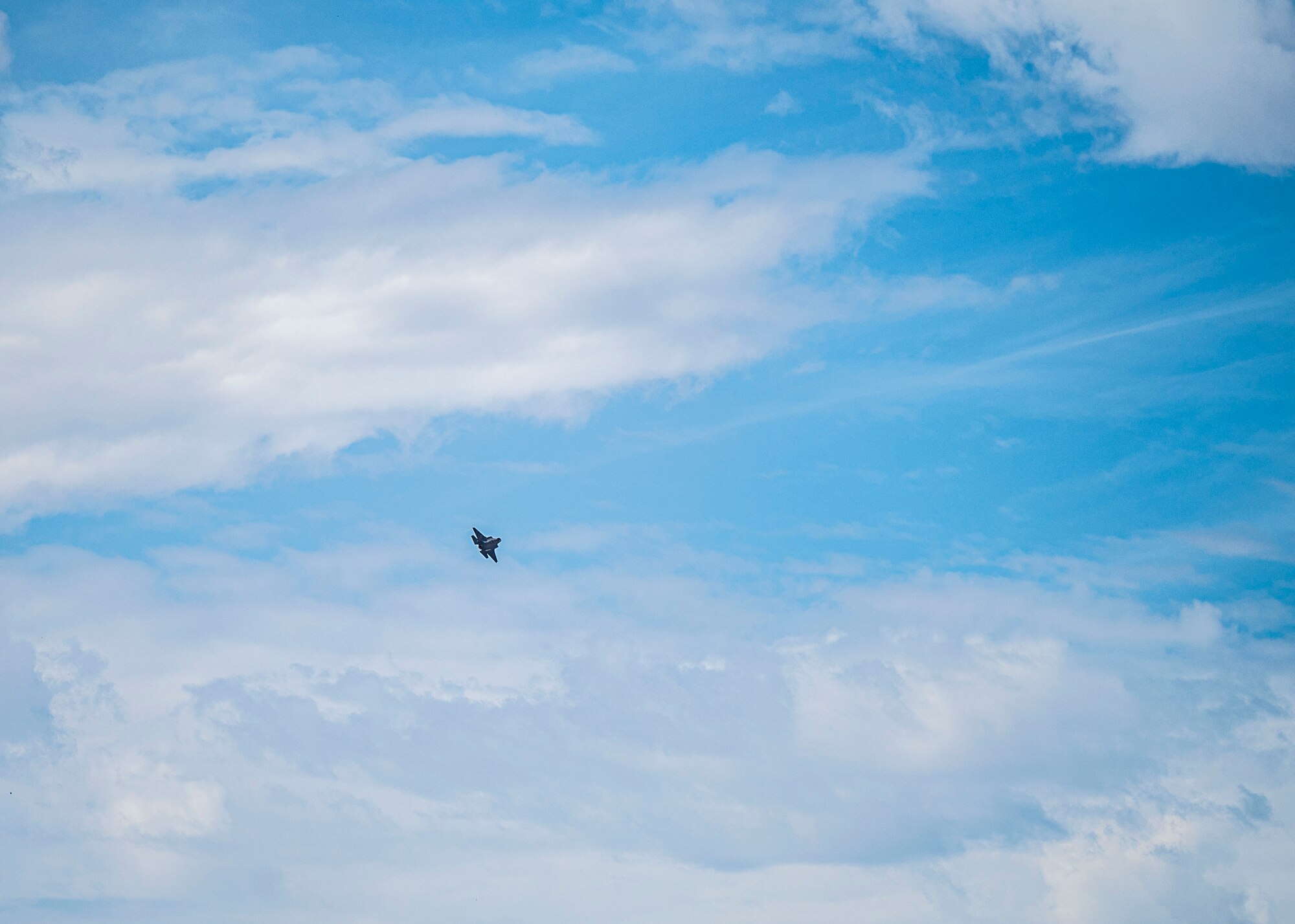 An F-35A Lightning II aircraft maneuvers through the clouds Sept. 23, 2022, at Luke Air Force Base, Arizona.