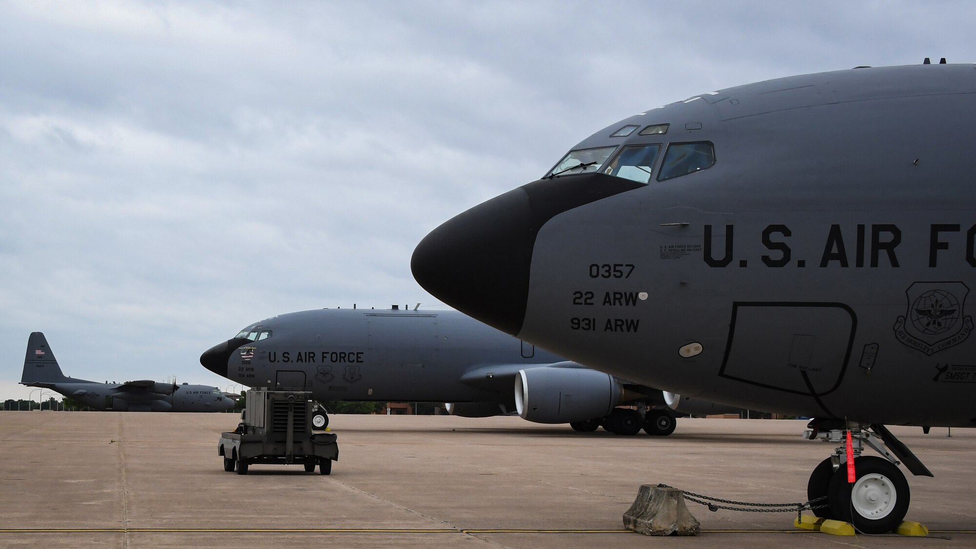 KC-135Rs, C-130H2 arrive at Sheppard AFB