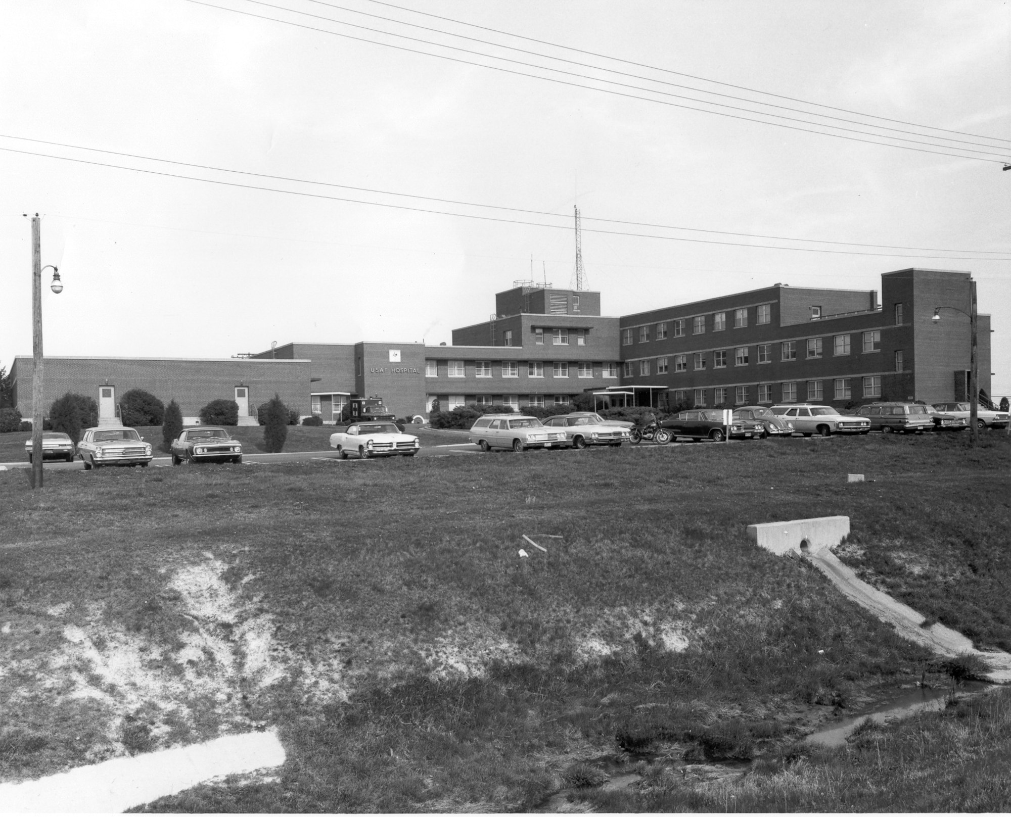 The 436th Medical Group building is photographed while it was a hospital in the 1960’s at Dover Air Force Base, Delaware. Rivera was born at the Dover AFB hospital in 1962 while her father was stationed here. She recently retired after 35 years of service as the technical and laboratory supervisor at the 436th MDG. (Courtesy photo)