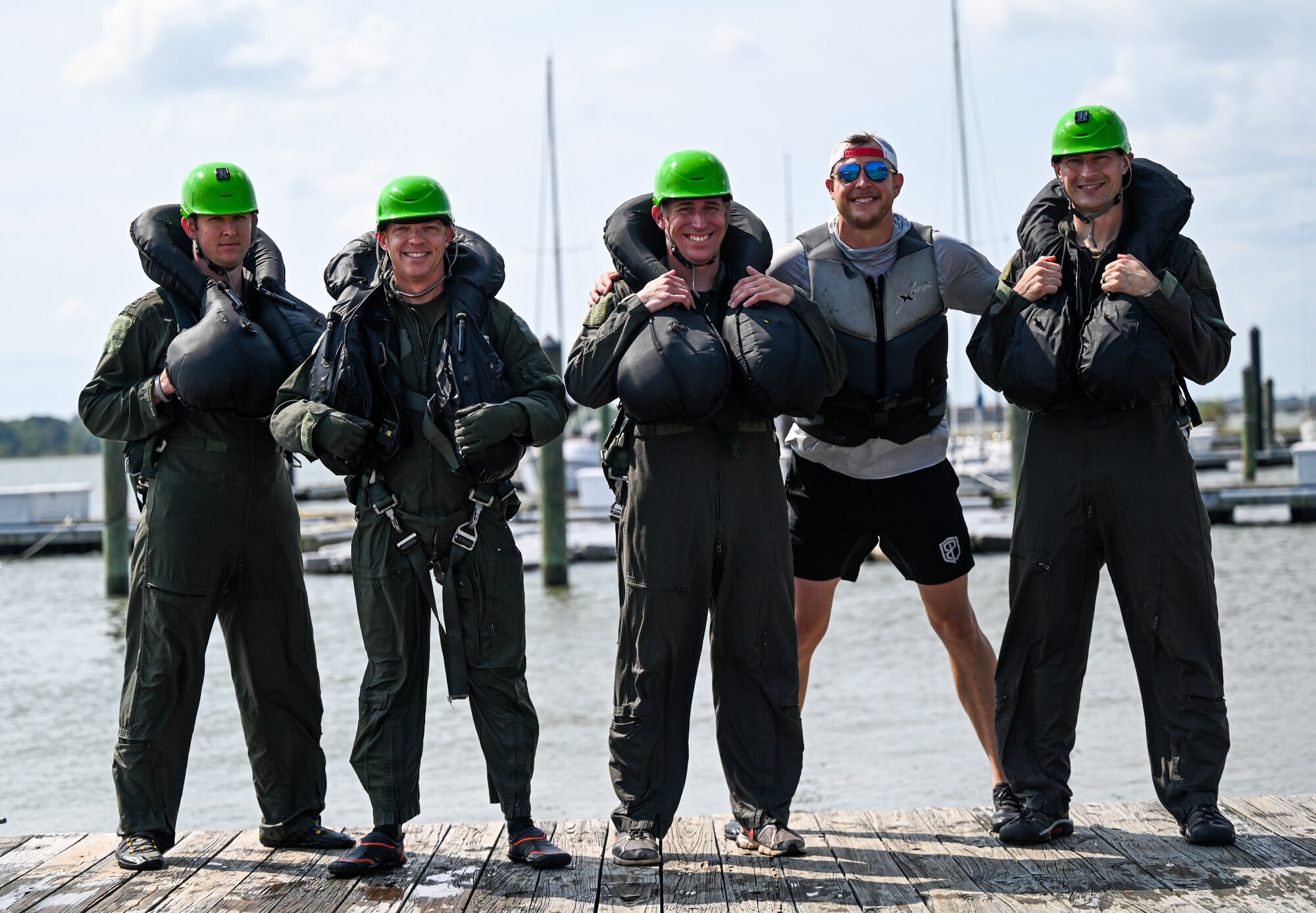 JBLE Pilots conquer Water Survival Training