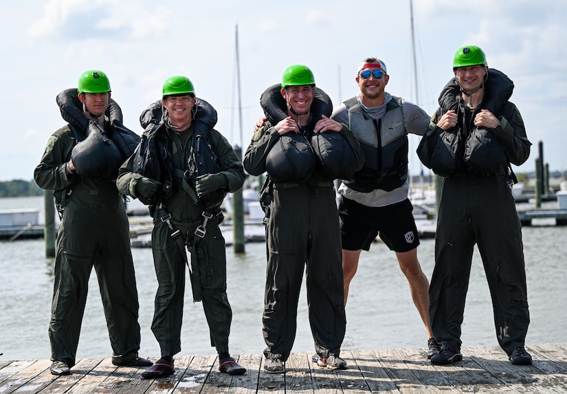 JBLE Pilots conquer Water Survival Training