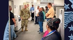 DLA Aviation commander checks out warfighter support at DLA Aviation at Warner Robins.