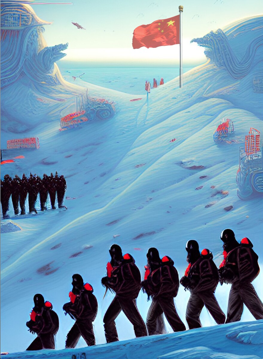 Chinese troops in the Arctic