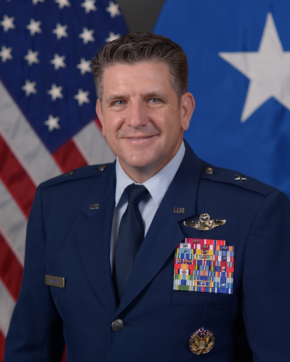 This is the official portrait of Brig. Gen. Christopher R. Amrhein.