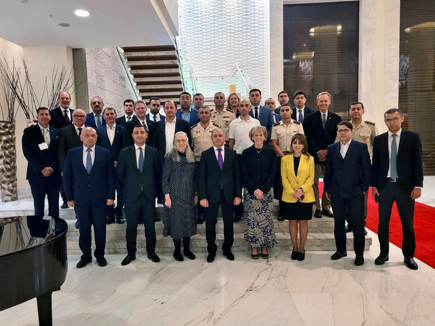 U.S. and Azerbaijan military and civilian officials participate in a disaster response tabletop exercise Sept. 20-22, 2022, in Baku, Azerbaijan. The exercise included first responders from Azerbaijan and the Oklahoma National Guard, who are partners under the State Partnership Program.