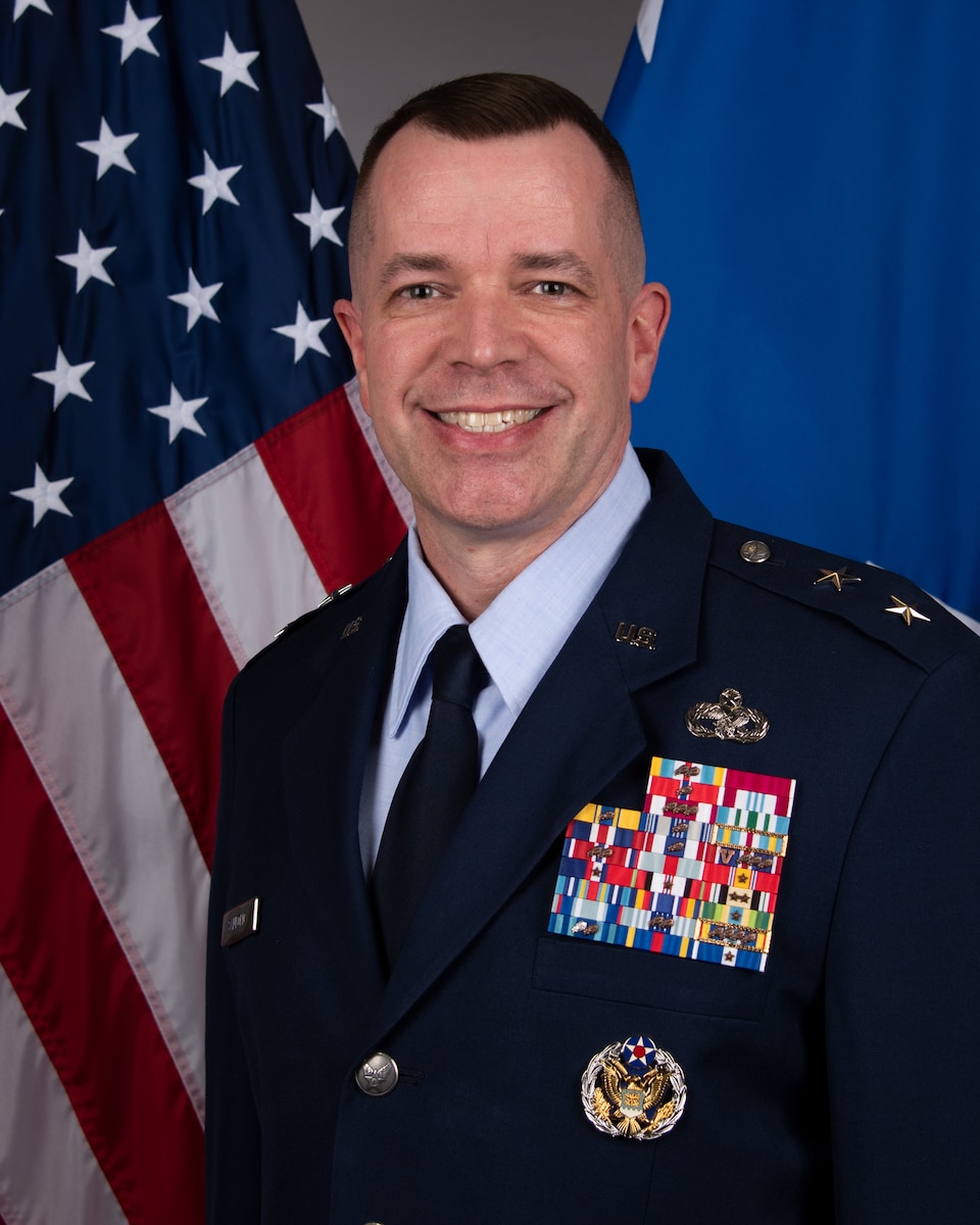 This is the official portrait of Maj. Gen. David J. Sanford.
