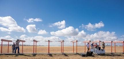 Members from the RAWS and 502nd Civil Engineering team worked tirelessly to fix the damaged localizer shelter in record time resulting in zero missed training sorties.