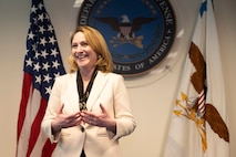 Deputy Secretary of Defense Kathleen H. Hicks hosts a reception and dinner meeting for the Defense Business Board, the Pentagon, Washington, D.C., May 12, 2022. (DoD photo by Lisa Ferdinando)