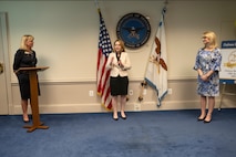 Deputy Secretary of Defense Kathleen H. Hicks hosts a reception and dinner meeting for the Defense Business Board, the Pentagon, Washington, D.C., May 12, 2022. (DoD photo by Lisa Ferdinando)