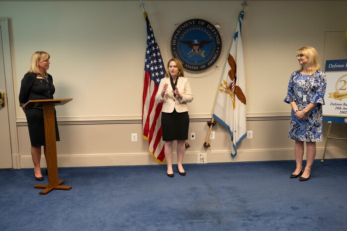 Deputy Secretary of Defense Kathleen H. Hicks hosts a reception and dinner meeting for the Defense Business Board, the Pentagon, Washington, D.C., May 12, 2022. (DoD photo by Lisa Ferdinando)