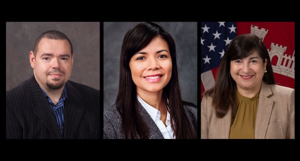 Dr. Norberto Nadal-Caraballo, Edith Martinez-Guerra and Evelyn Villanueva, researchers with the U.S. Army Engineer Research and Development Center, strive to encourage interest and support younger Hispanic generations in their pursuit of STEM careers.