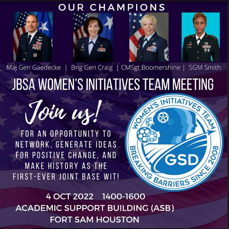 JBSA Women's Initiatives Team meets to discuss ideas > Joint Base San