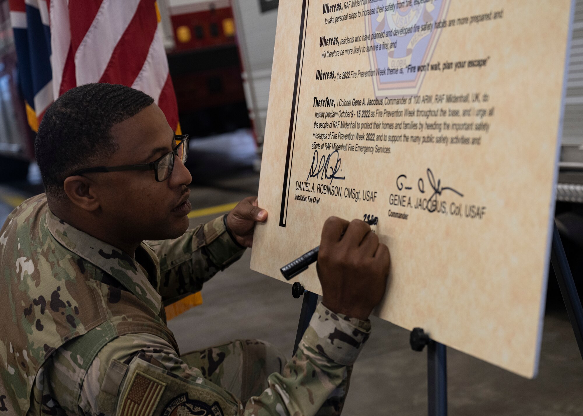Fire prevention week is designed to educate Airmen and family members on proper fire safety procedures.