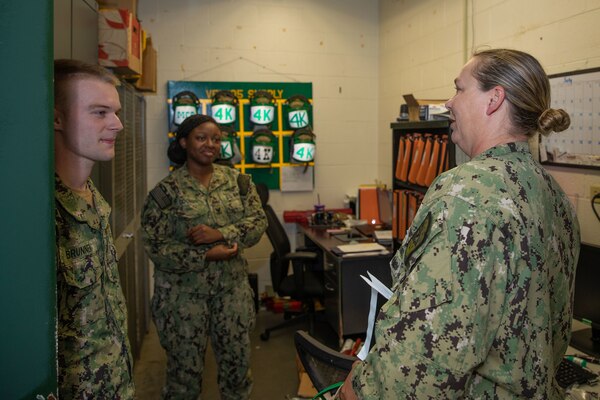 Sailors talking to each other