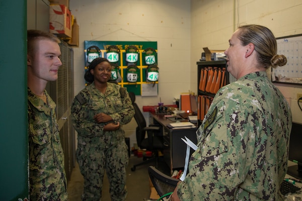 Sailors talking to each other