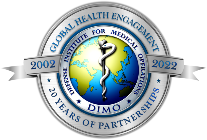 Defense Institute for Medical Operations 20th anniversary graphic.  (U.S. Air Force photo / Joshua Moreno, DIMO)