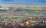 Napoleon at Austerlitz colored lithograph, ordered by the emperor Napoleon, by Antoine Charles Horace Vernet (called
Carle Vernet) and Jacques François Swebach, ca. early 19th century (Courtesy JoJan)
