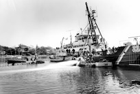 USCGC White Sage at Woods Hole, October, 1970