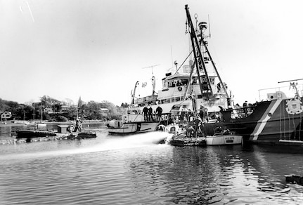 USCGC White Sage at Woods Hole, October, 1970