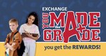 The “You Made the Grade” program is designed to reward students, 1st-12th grade, for above-average academic achievement and to inspire them to work that much harder. Qualifying students can receive a You Made the Grade Rewards gift card by presenting a valid military ID card and proof of an overall “B” average or better to their local Exchange. (AAFES graphic)