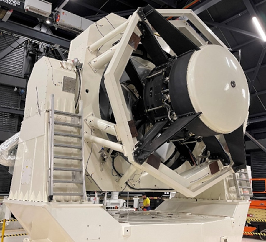 SST is a military telescope that provides ground-based, broad-area search, detection and tracking of faint objects in deep space to help predict and avoid potential collisions, as well as detect asteroids and comets. It is capable of imaging objects in geosynchronous orbit, approximately 22,000 miles above Earth