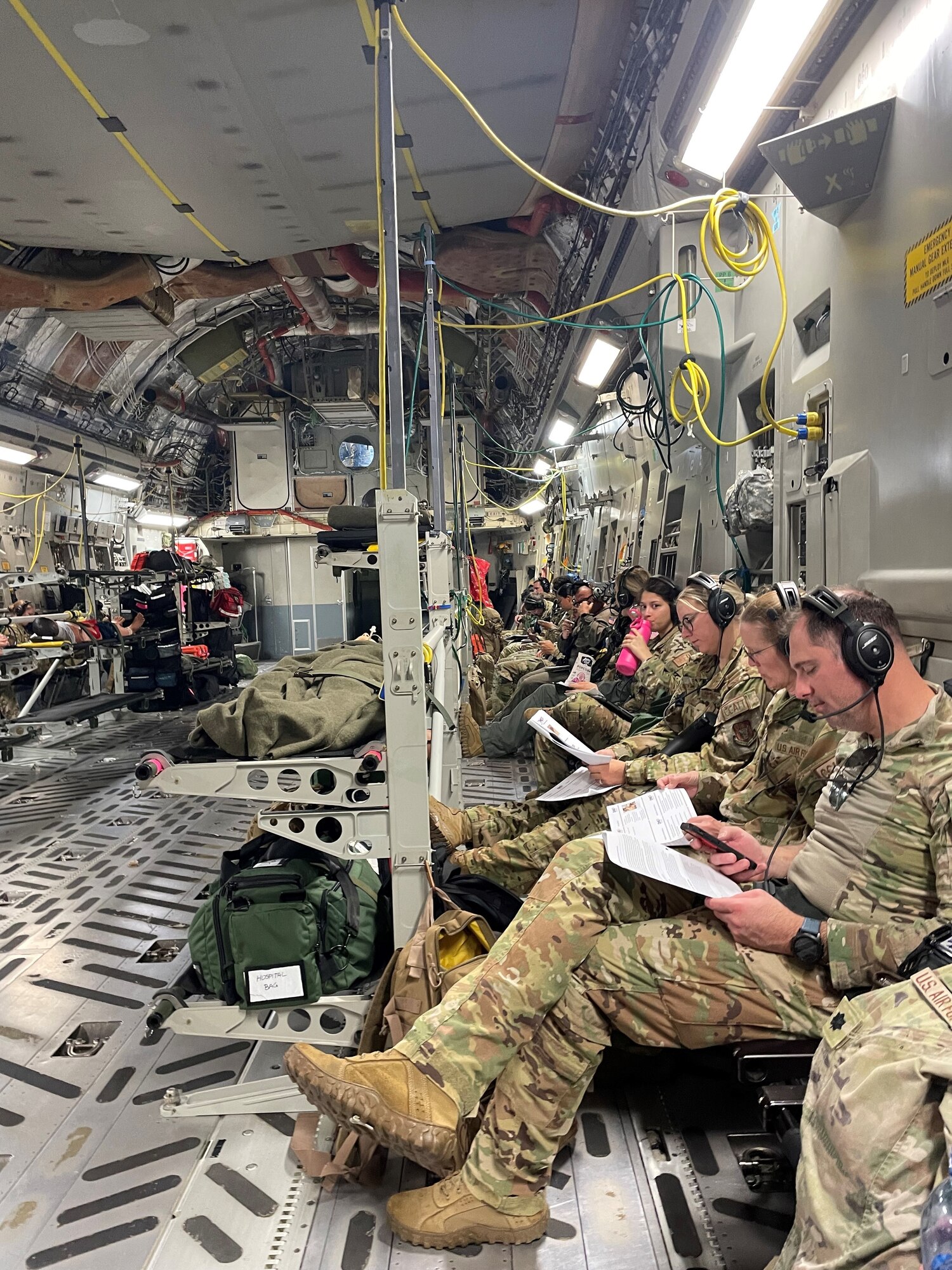 The 459th Aeromedical Evacuation Squadron recently held an innovative exercise that included its sister medical organizations, AMDS and ASTS, as well as the 459th Security Forces Squadron to practice organizational interface, exercise unregulated patient movement, and utilize member Tactical Combat Casualty Care skills on Aug. 31, 2022.