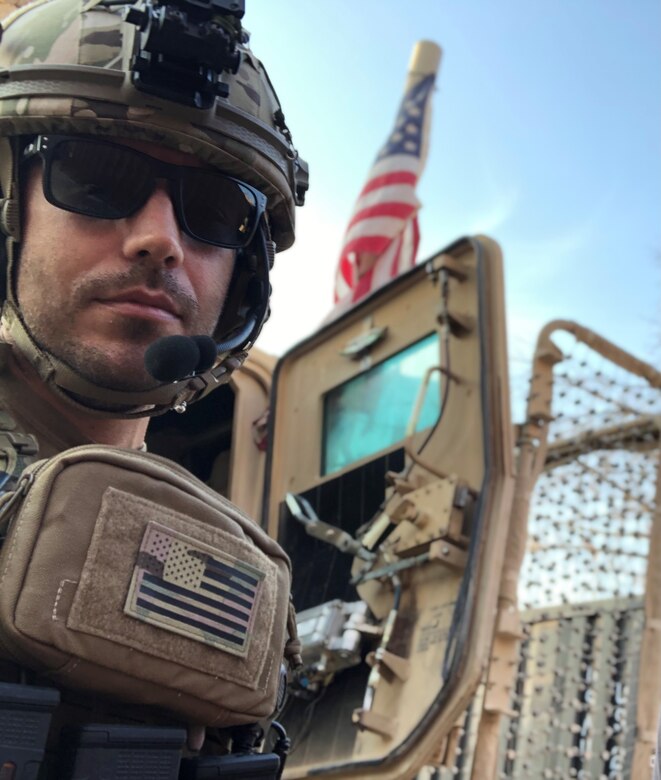 Closeup of Guinn in uniform
