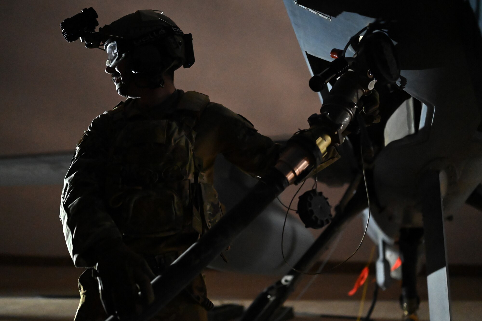 This event marks the first time an MQ-9 has completed FARP and rearming at a forward operating point during a combat mission within the CENTCOM AOR.