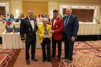 Mrs. Karen Mayne receives the Veterans and Military Affairs Award