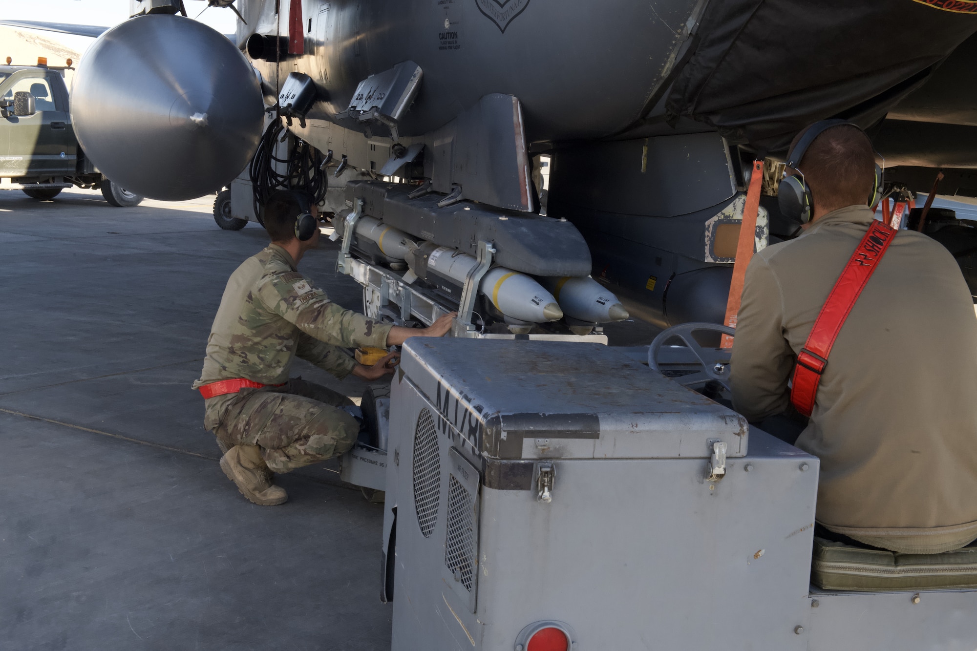 OAS IV is a twice-annual exercise hosted by Ninth Air Force (Air Forces Central) to enhance Agile Combat Employment capabilities and strengthen regional partnerships.  Members from multiple squadrons helped set up a temporary camp where Airmen were stationed while executing real world missions.